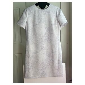 Babaton Aritzia Short Mini Lined Pearl Dress‎ Short Sleeve Gray Print, Size XS S